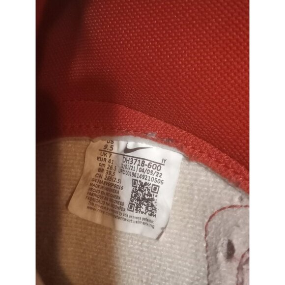 Nike Dunk High Up Cinnabar Red Gold Sneakers Shoes DH3718-600 Women’s Size 9.5 - Picture 2 of 13